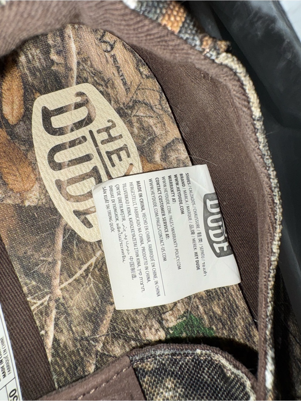 Hey Dude Tan Camouflage Slip-On Loafers - Picture 4 of 8